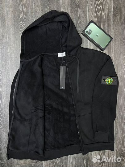 Ветровка zip худи stone island мужская