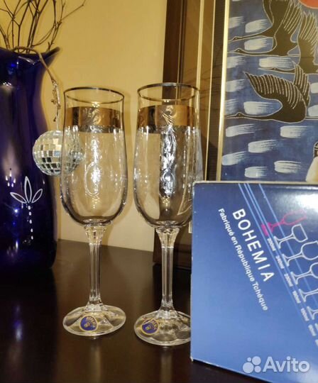 Фужеры/бокалы bohemia Diana, Banguet, новые