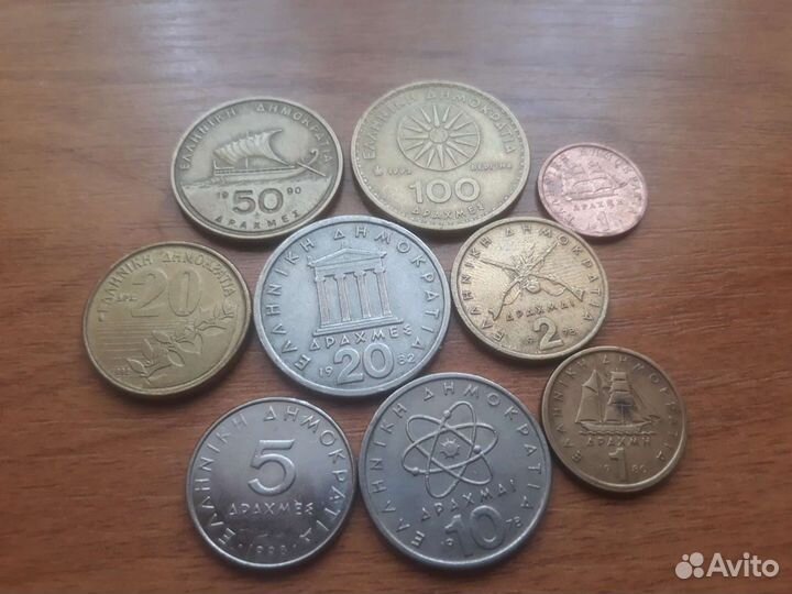 Набор монет Греции