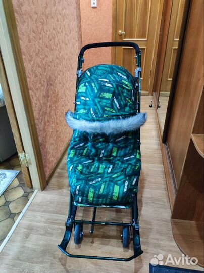 Санки коляска nika