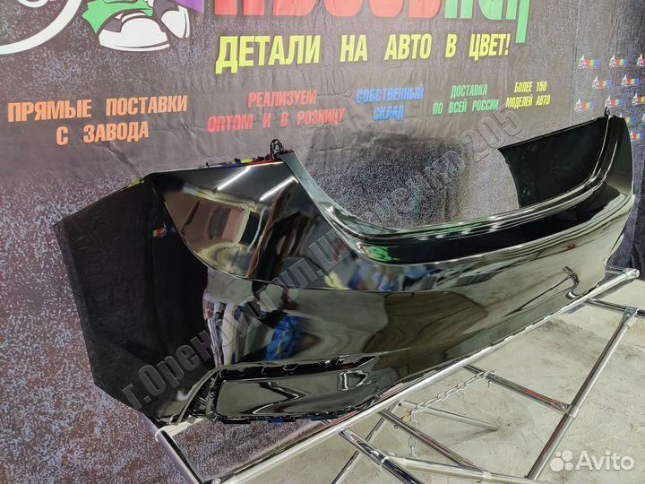 Бампер задний солярис Solaris 17-20 цвет черный