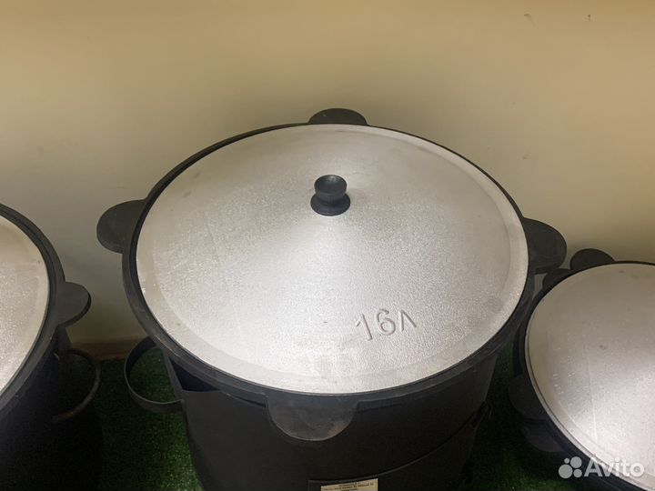 Казан чугунный узбекский 16 литров