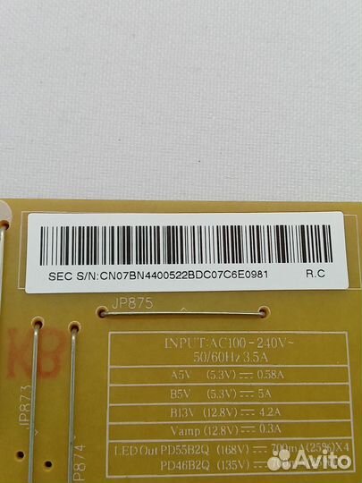 Блок питания для телевизора Samsung BN44-00522B
