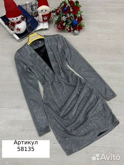 Платье новогоднее мини