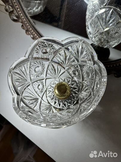 Ваза для конфет конфетница на ножке