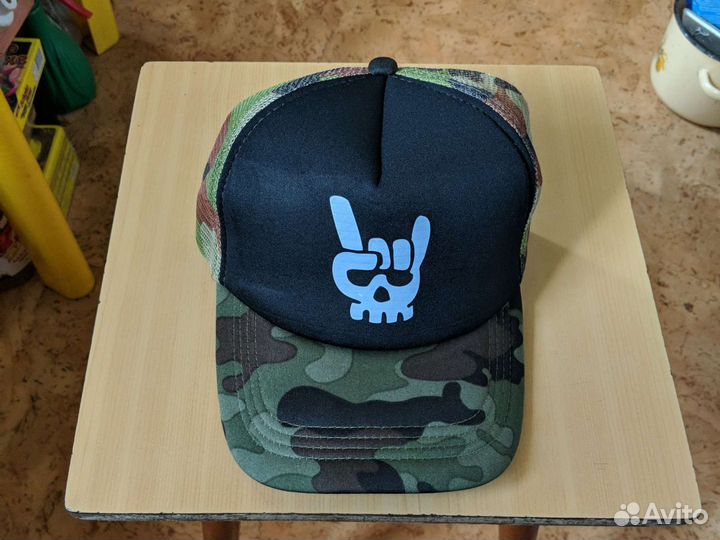 Бейсболка Trucker с сеткой хаки камуфляж до 62 р