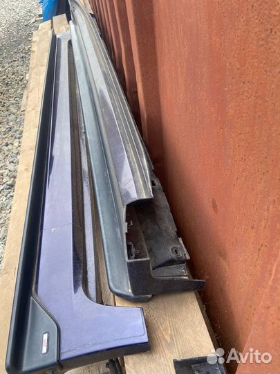 Накладки на пороги Subaru wrx sti grb gvf