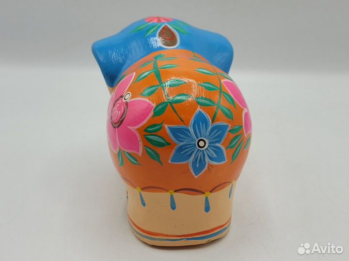 Статуэтка дерево роспись Слон Слоненок 11 см