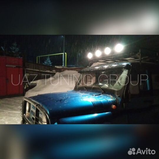 Козырек солнцезащитный на УАЗ Хантер (пластик)