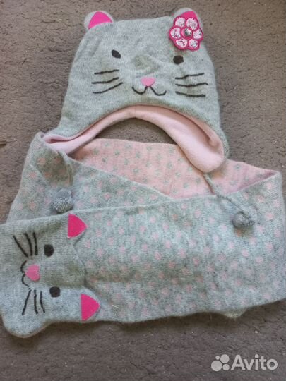 Комплект шапка, шарф