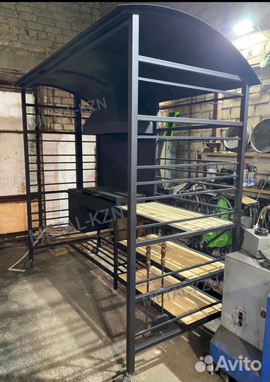 Мангал с вытяжкой