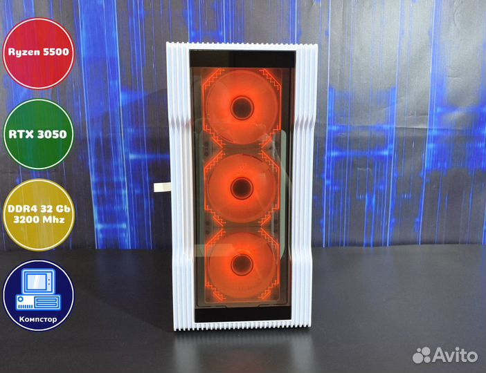Мощный игровой AMD5500-RTX3050-32DDR4-JAO60935-A520