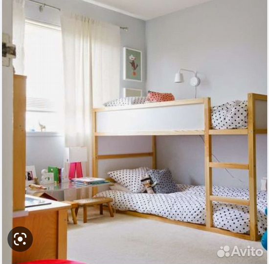 Детская кровать-чердак Кюра, Ikea/Икеа новая