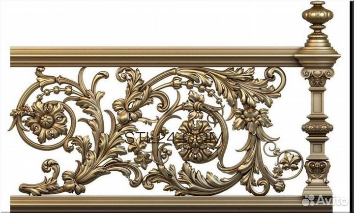 Кованые перила для лестниц