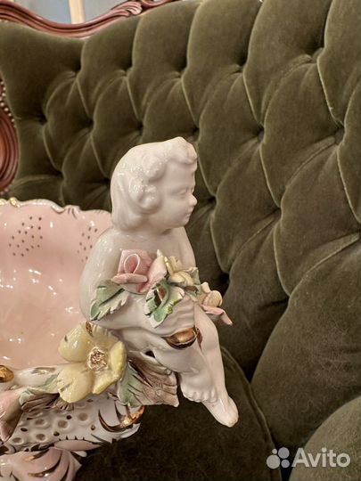 Ваза конфетница фарфор Италия