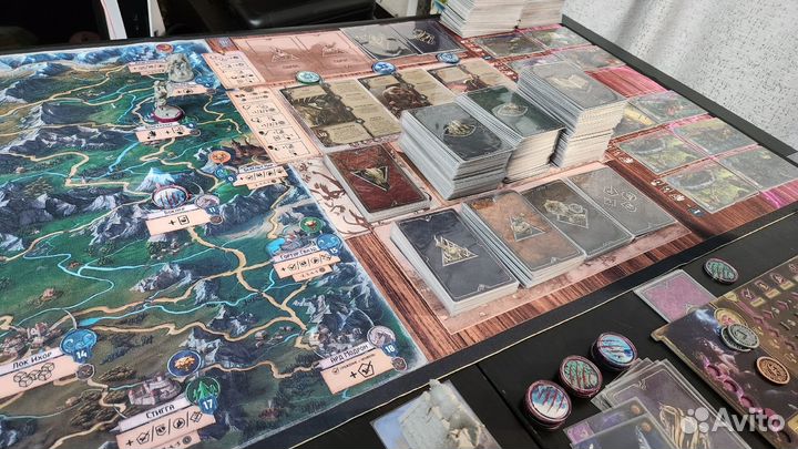 40 акриловых жетонов для игры Ведьмак:Старый мир