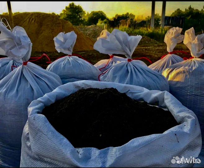 Чернозем в мешках