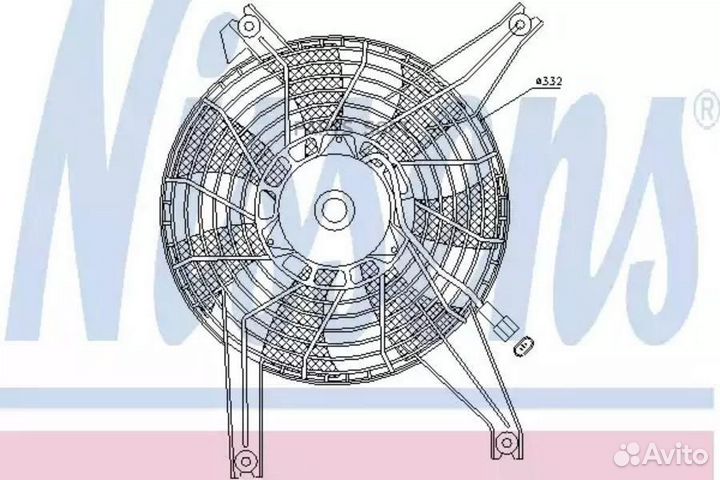 Вентилятор mitsubishi montero (2000) 3.2 DID
