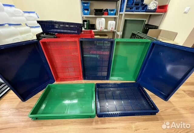 Пластиковые Ящики Лотки Gplast 600х400х75мм