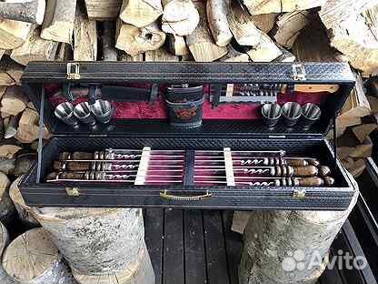 Набор шампуров подарочный