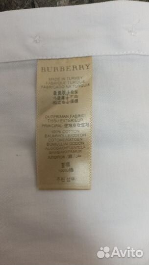 Burberry рубашка белая