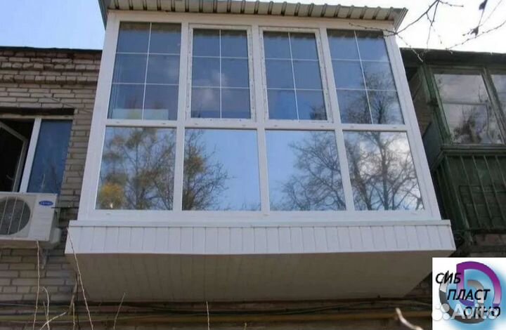 Балкон пвх ростовой с крышей