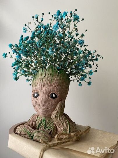 Фигурка грут, марвел, кашпо, на подарок