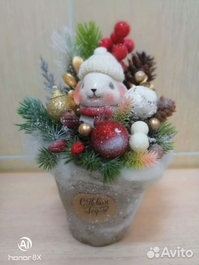 Подарки ручной работы. зимний декор