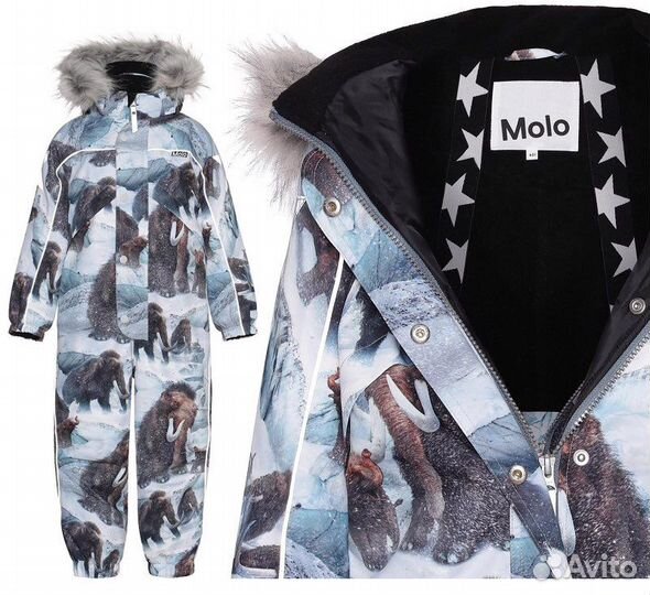 Комбинезон 110 Molo polaris Fur Mammoth
