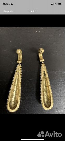 Шикарные серьги YSL