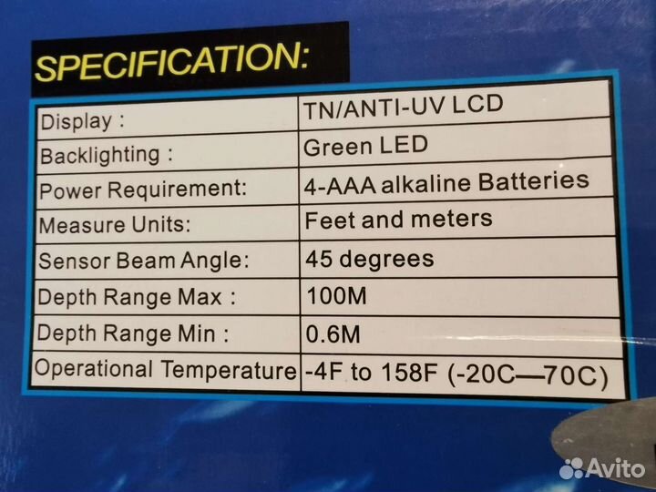 Эхолот fish finder новый