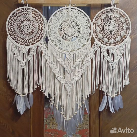 Макраме панно Ловец снов