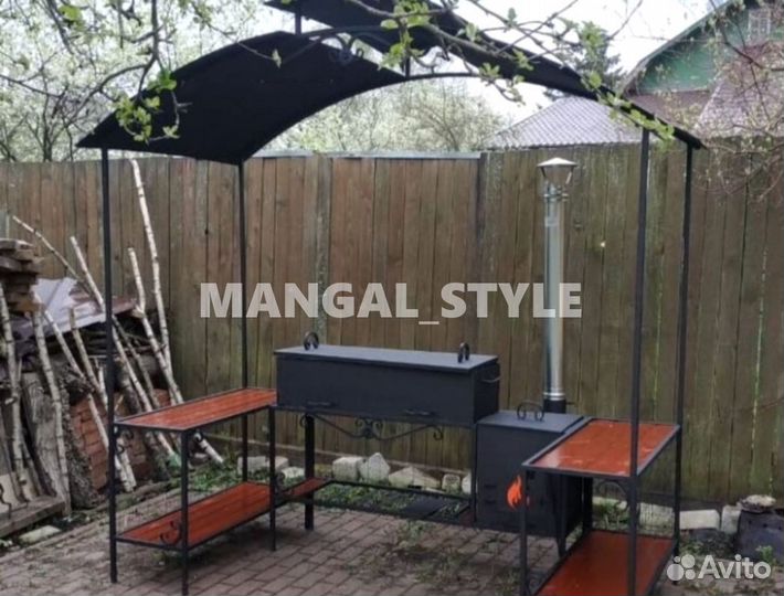 Мангал с крышей