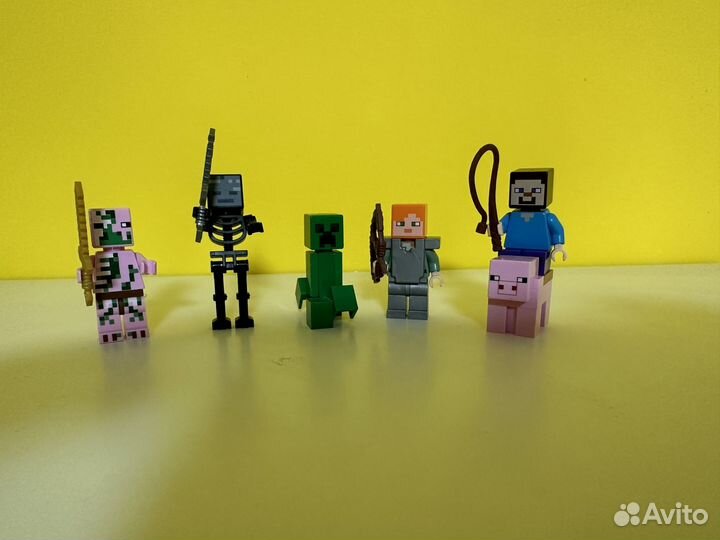 Lego minecraft минифигурки