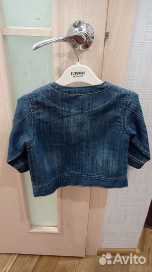 Вещи пакетом.Джинсовая куртка, кофта,брюки 110-116