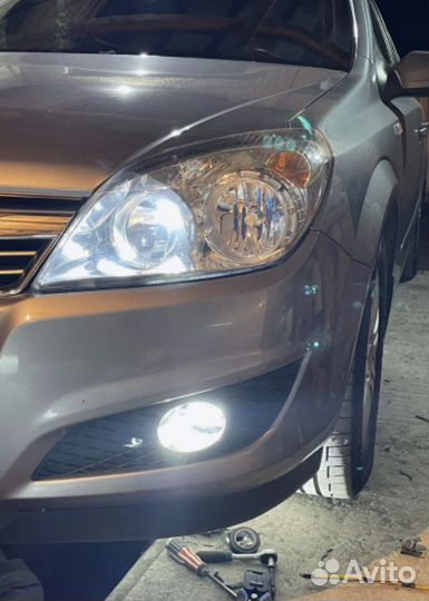 Птф Led opel astra h, GTC, Zafira двухцветные