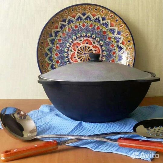 Казан чугунный узбекский