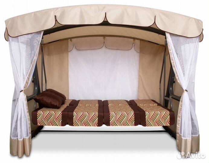 Садовые качели эдем премиум 76 Шоколадные