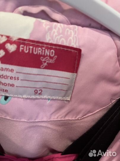 Демисезонный костюм на девочку 92