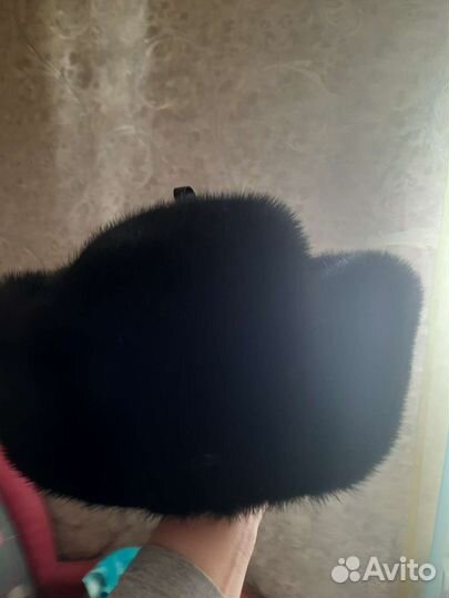 Норковая шапка мужская ушанка