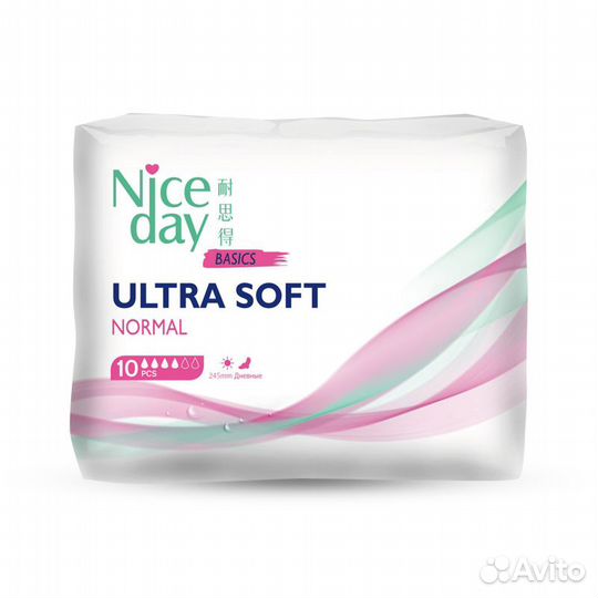 Прокладки дн NiceDay Ultra Soft Normal 245мм.10шт