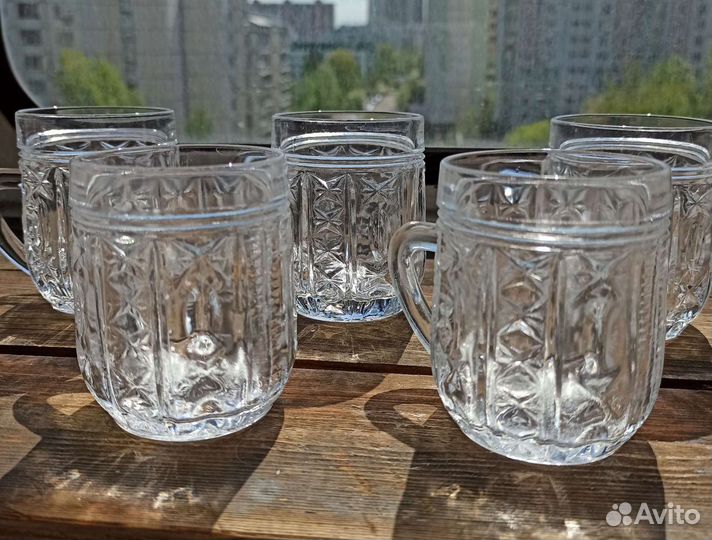 Кружки хрустальные