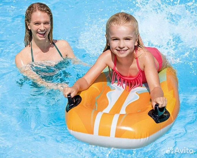 Надувной плот матрас с ручками