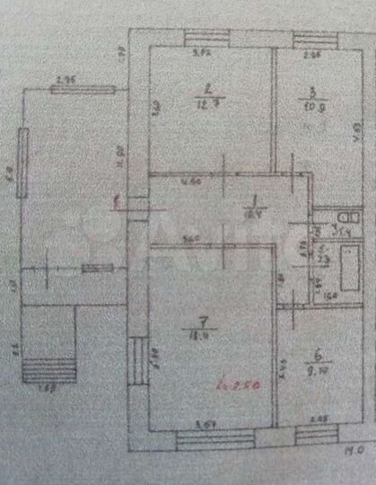 3-к. квартира, 65,8 м², 1/1 эт.