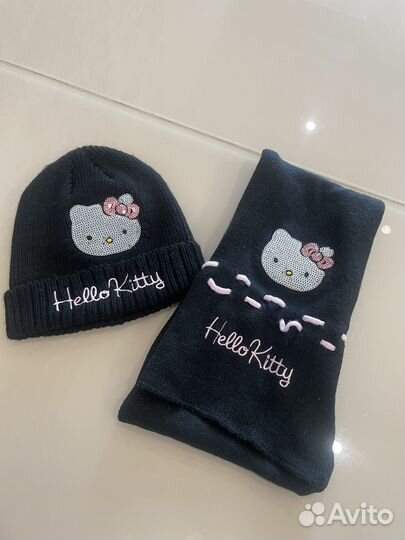 Комплект шапка и шарф для девочки