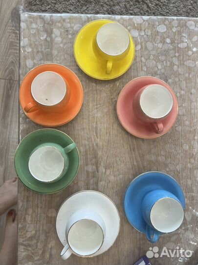 Набор кофейных чашек с блюдцем