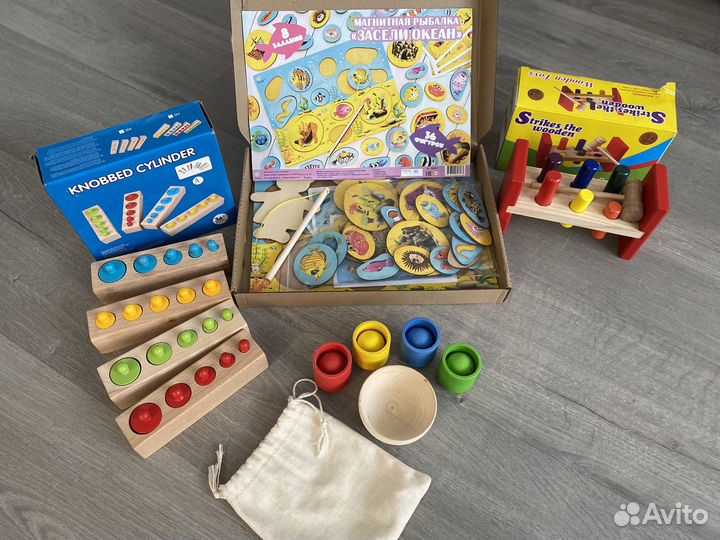 Набор развивающих игрушек Монтессори