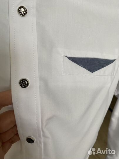 Рубашка белая 122-128