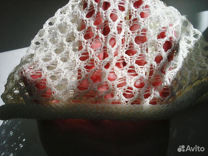 Летняя новая женская ажурная льняная шапочка