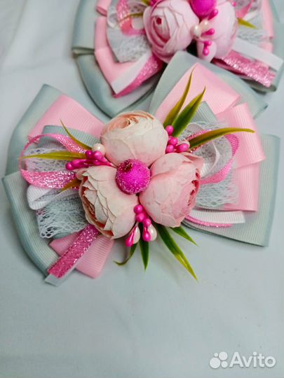 Банты для волос ручной работы